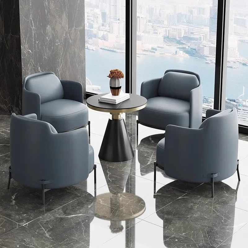 Meeting Room Negotiation Sofa Cafe Fabric Single Sofa Coffee Table Hotel Business Office Sofa