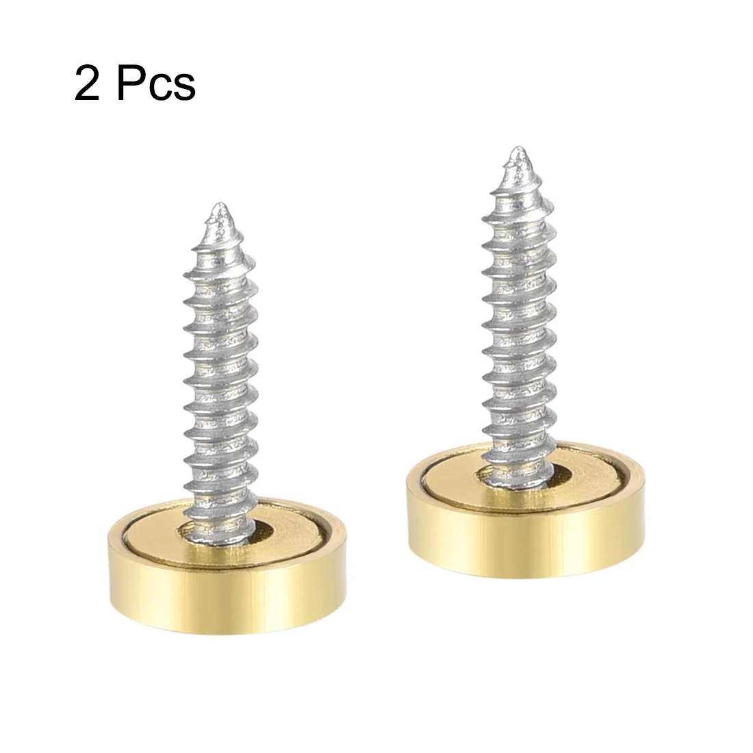 2/4/8pcs 10/12/14/18/22/25mm Mirror Screws Decorative Cap Cover Nails Polished Gold Silver