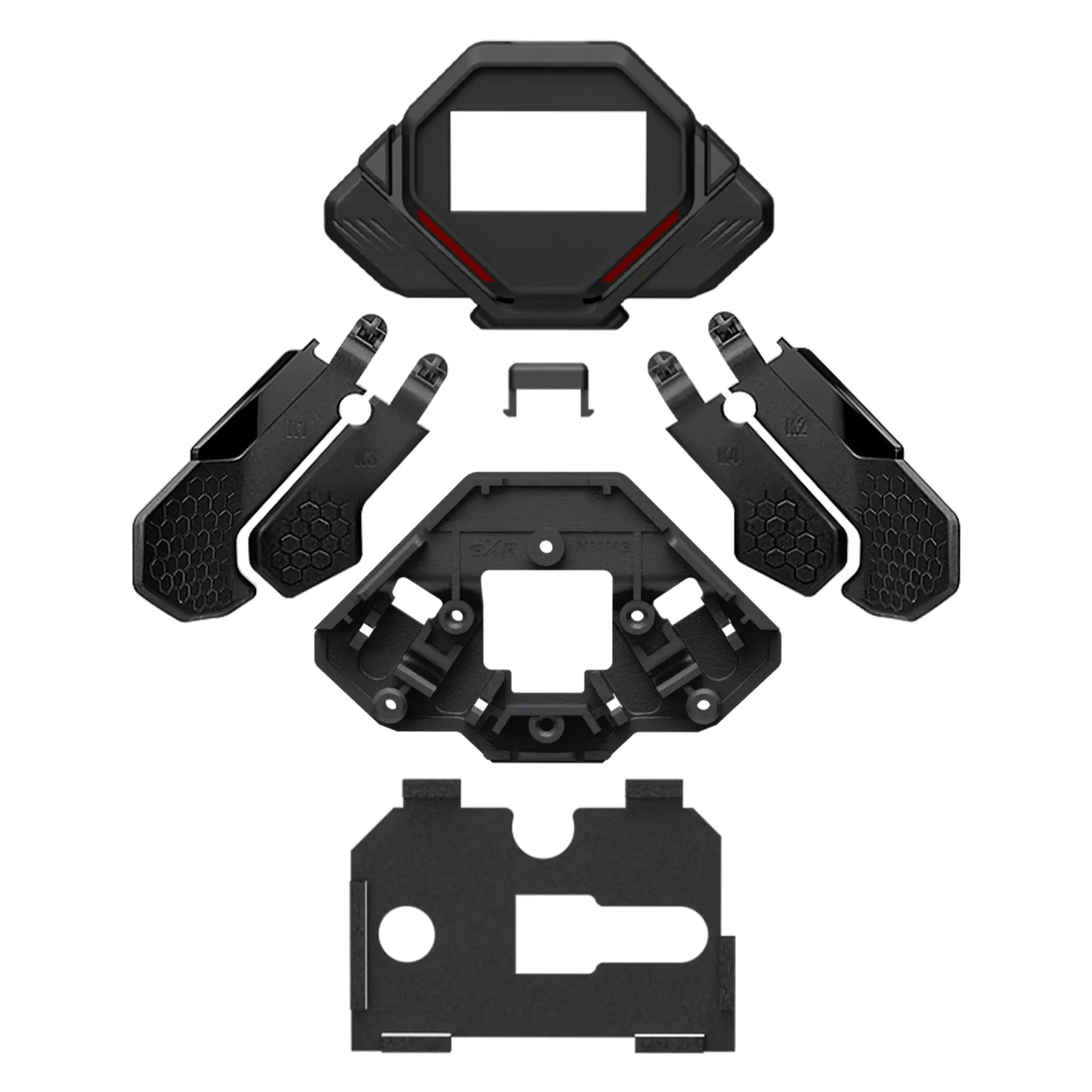 eXtremeRate SPARK 4 Back Paddles & Back Shell,K1-K4 Rear Buttons Mod Parts for PS5 DS5 Controller,For eXtremeRate SPARK Remap Ki