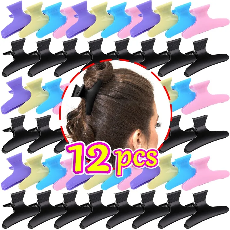 

Women Salon Hairdressing Hairpins Girls Butterfly Hairclips Female Colorful Hair Claw Lightweight Clips Hairstyle Clamp Tools