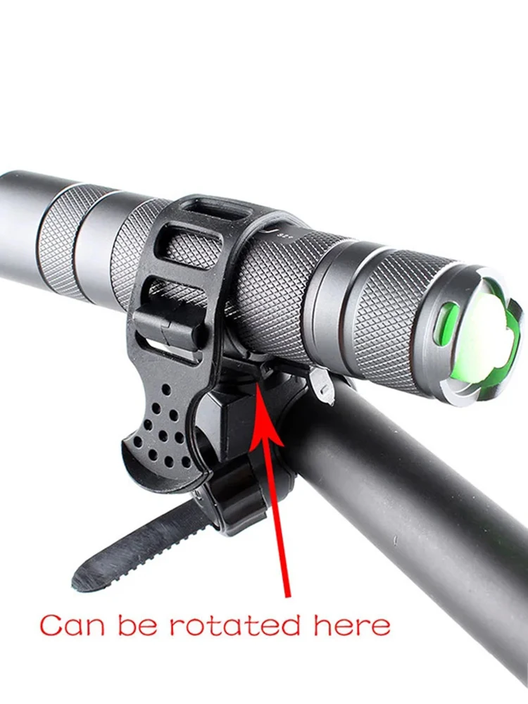 AliExpress cycle zone Angle adjustable Bicycle Light Bracket Flashlight Mount Holder Antiskid MTB Bike Light Torch Clip Mount Cycling Accessories