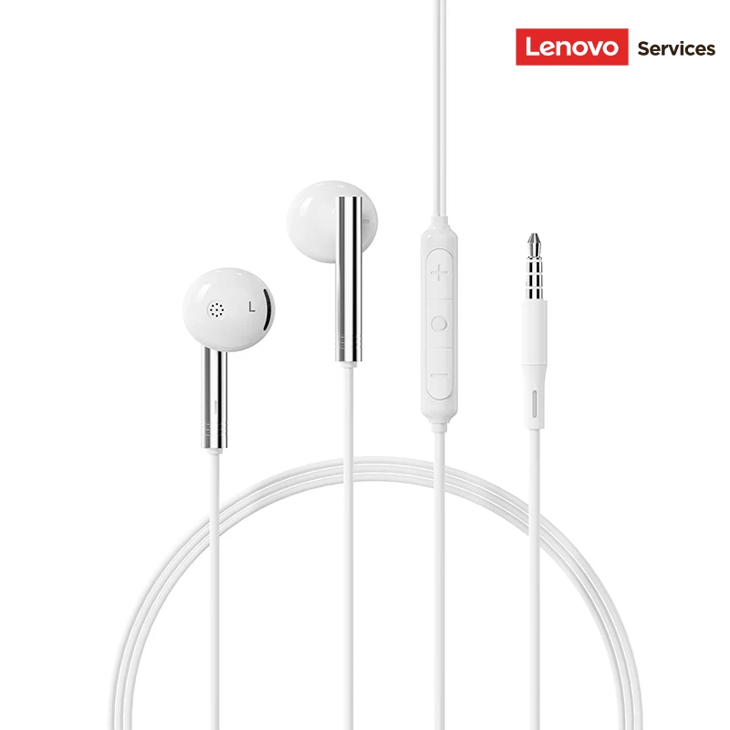 Lenovo YF43 Zachte bedrade oortelefoons Type-C/3,5 mm jack Semi-in-ear gaming-hoofdtelefoon HiFi Surround Sound E-sports-oordopjes met microfoon