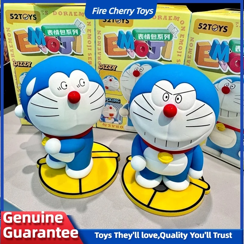 Новая оригинальная слепая коробка серии Doraemon Emoji, аниме, экшн-фигурка, Коллекционная игрушка Kawaii, украшение для рабочего стола, милый подарок на день рождения