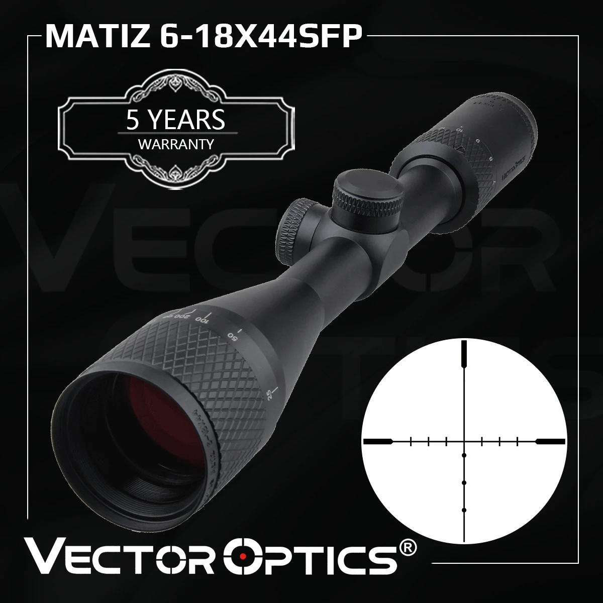 

Vector Optics Matiz 6-18X44 SFP Riflescope Sniper Hunting Optics Sight