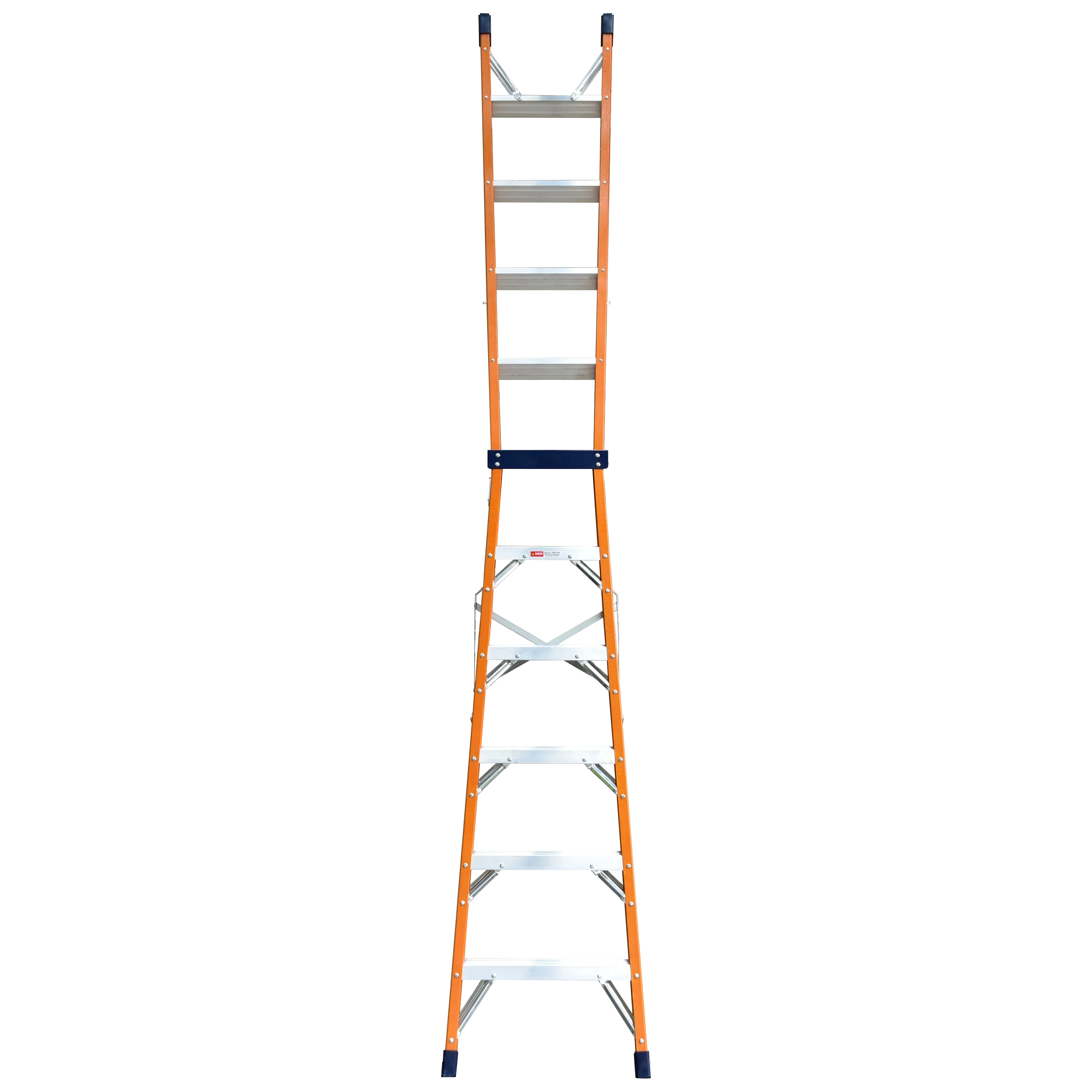 Hot Selling Double Sided Fiberglass Stepladder Industrial Foldable Insulation Ladder Professional Use Building Household Outdoor