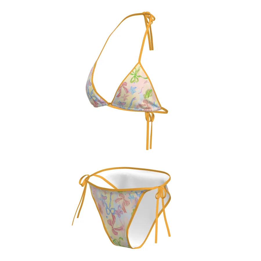 เซ็กซี่ Push Up เอวสูงชุดบิกินี่ผู้หญิง Tummy Control ตัดเสื้อดอกไม้ชุดว่ายน้ํา Beachwear ชุดว่ายน้ําชายหาด 2025 ใหม่