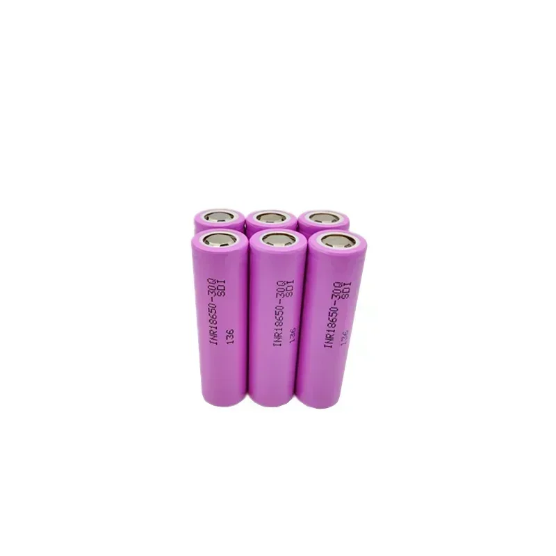 100% real capacity INR 30Q 3.7V 3000mAh 18650, rechargeable multifunctional lithium battery+USB charger