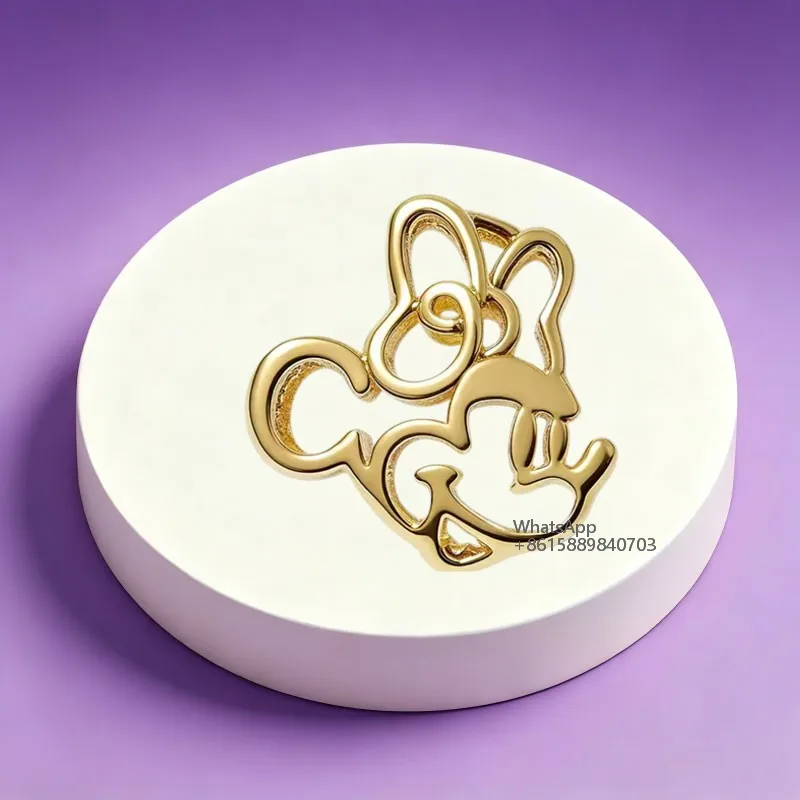Original Charm Beads,Minnie Donald Duck Disney Mickey Mouse series hollowed Charm Beads,Fit Pendant Bracelet Women Jewelry Gift view 2