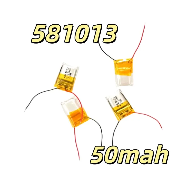 581013 50mAh 3.7V Polymer Lithium Rechargeable Batteries for Beauty Instrument Bluetooth Headset Speakers MP3 MP4