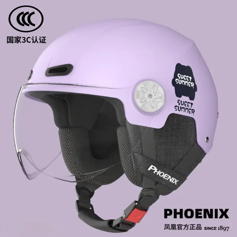 Motorcycle Helmet Men and Women Summer Scooter Helmet Hard Hat Four Seasons Universal Half Helmet