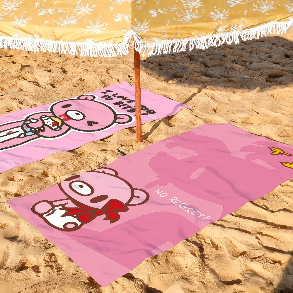 Cartoon G-Gloomy Bear Towel Towels For Beaches Yoga Studios Gyms Hot Springs Swimming Pools And Picnics