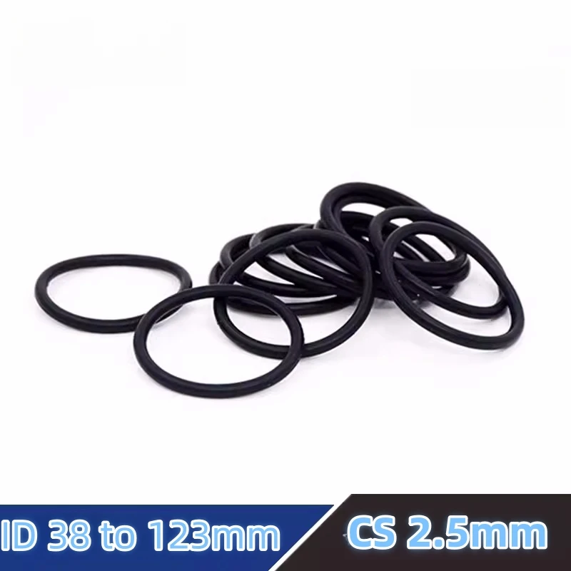 

Custom NBR O-rings CS2.5mm Gasket NBR70 NBR90 Cushion Temperature Heat Oil Resistant Wear-resisting Waterproof Dustproof Black