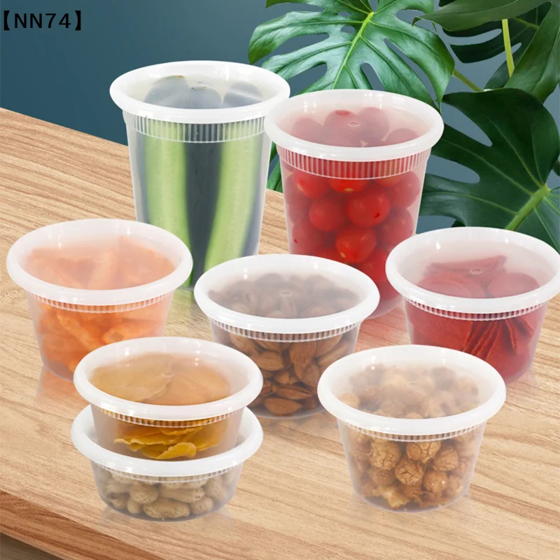 10Pcs Storage Box With Lid Clear Food Grade BPA-Free Freezer Microwave Safe Meal Prep Deli Takeaway Food Packing Container[J]