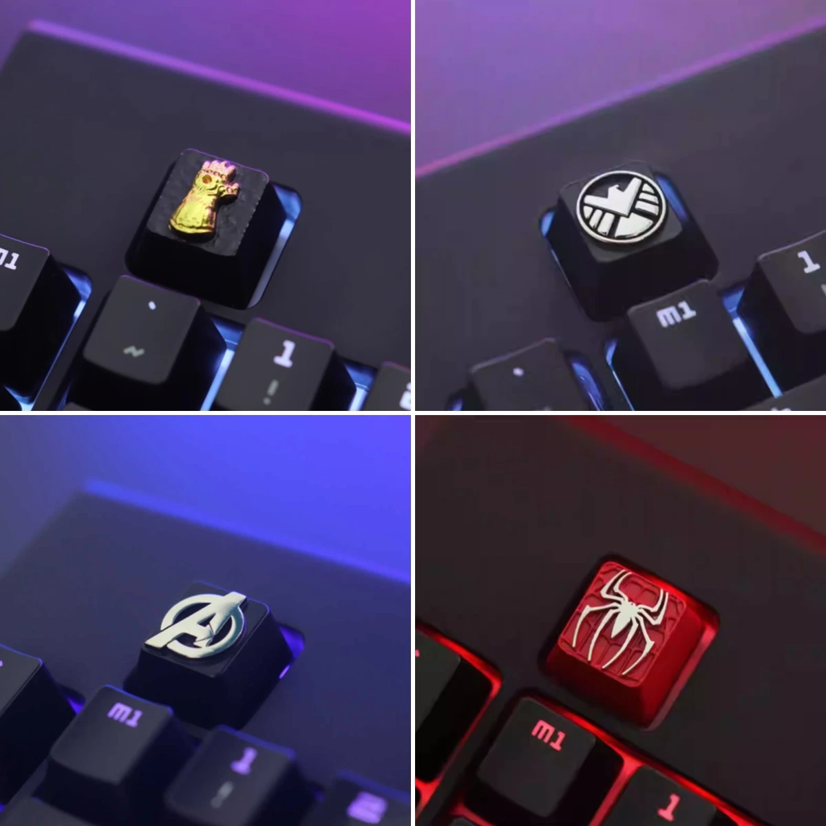 1 PCS Keystone Epic Fantasy Series Aluminum Keycap-Premium Alloy Build, R4 Height, Cherry MX Compatible for Mechanical Keyboards