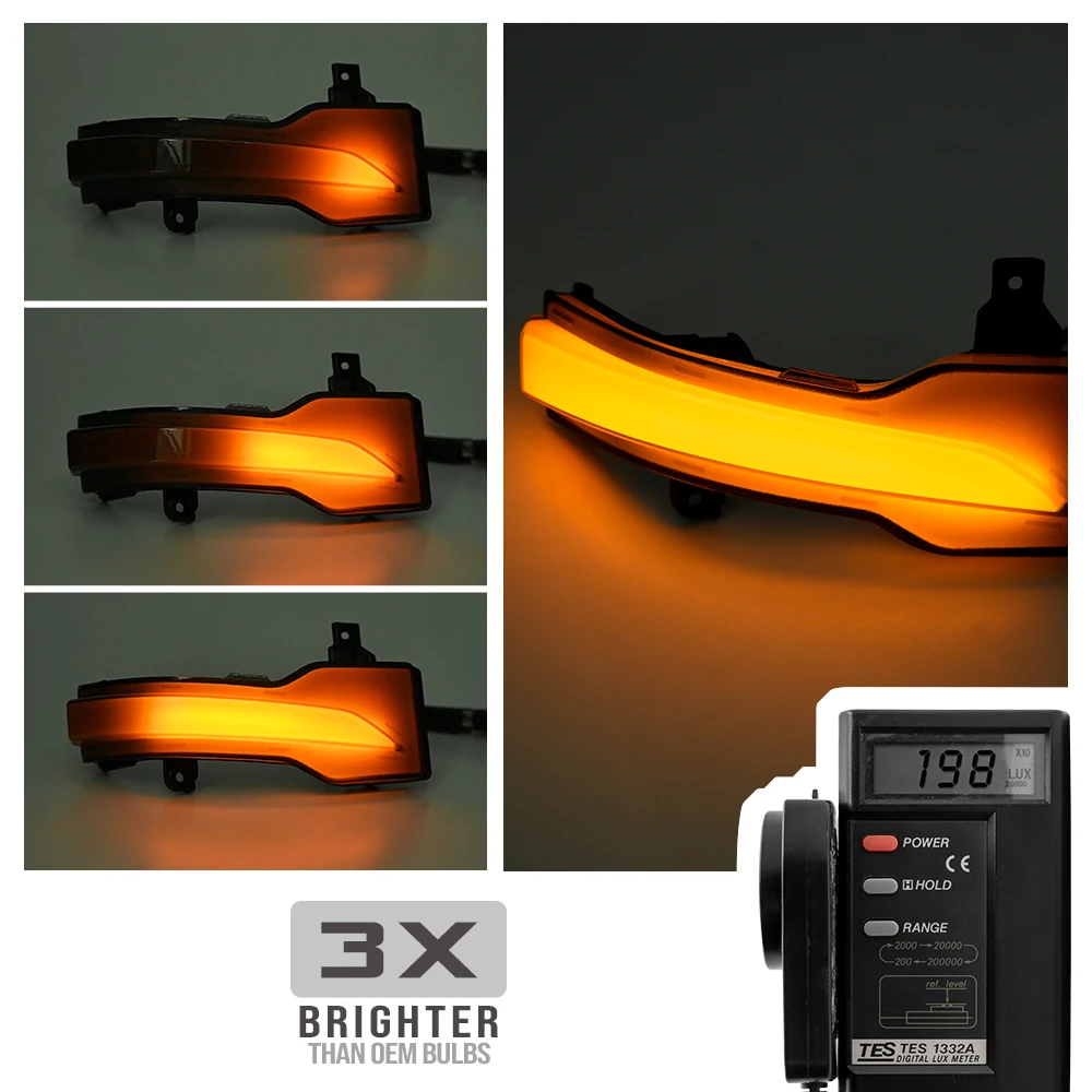 Smoked Dynamic Led Rearview Side Mirror Blinkers For Subaru Forester Legacy Impreza XV Outback Ascent Crosstrek Auto Turn Signal