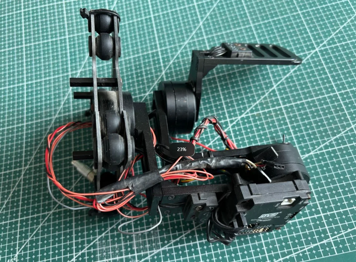 Used RCMoy 3 Axis brussless DLSR Aerial Gimbal w/3pcs 4108 Motors DYS controller board for NEX5 NEX7 RX-100 BMPCC SLR camera