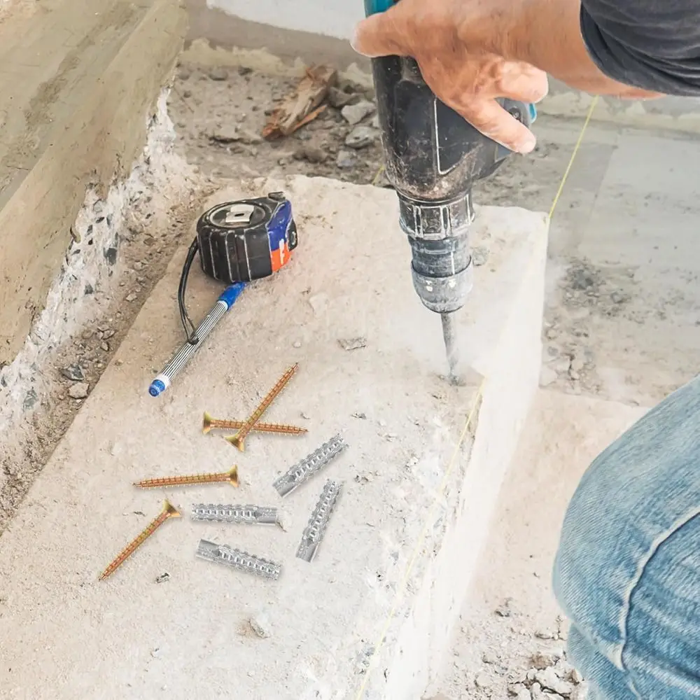 New Self Tapping Metal Expansion Tube Nails Serrated Metal Expansion Screw Fasteners Bolt Concrete Wall