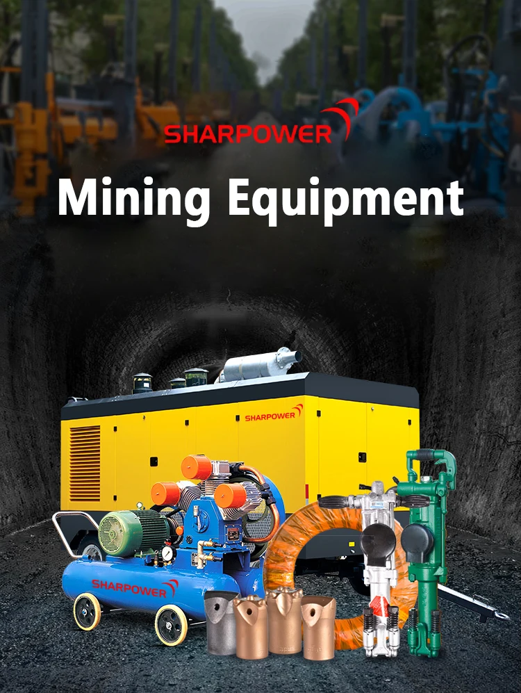 SHARPOWER portable hand held well hydraulic pneumatic rock drilling machine