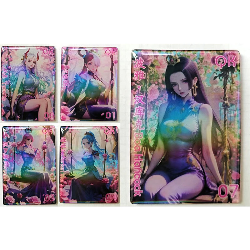 

Anime One Piece QK Series Collection Cards Hancock Perona Yamato Uta Vivi Rebecca Christmas Birthday Gifts Children's Toys