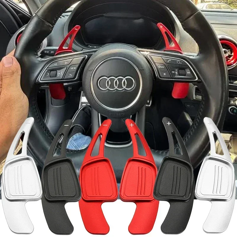 Steering Wheel Shift Paddle Shifter For Audi A3 S3 facelift A5 S5 2017 A4 B9 Q7 2016-2017 TT TTS Shifter Paddle Shift Extension