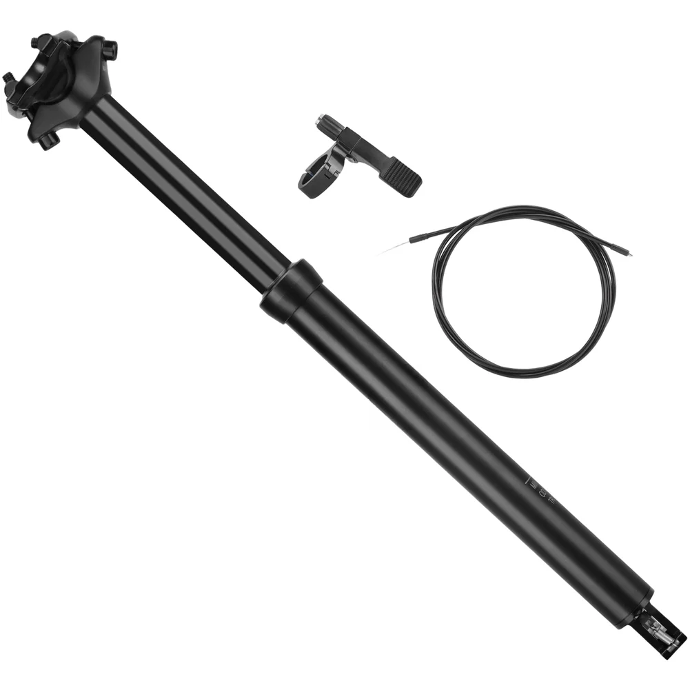 Wire Controlled Dropper Seatpost 125mm Travel Internal Routing Aluminum Alloy Dual Bolt Offset For Mountain Bike Cycling Part