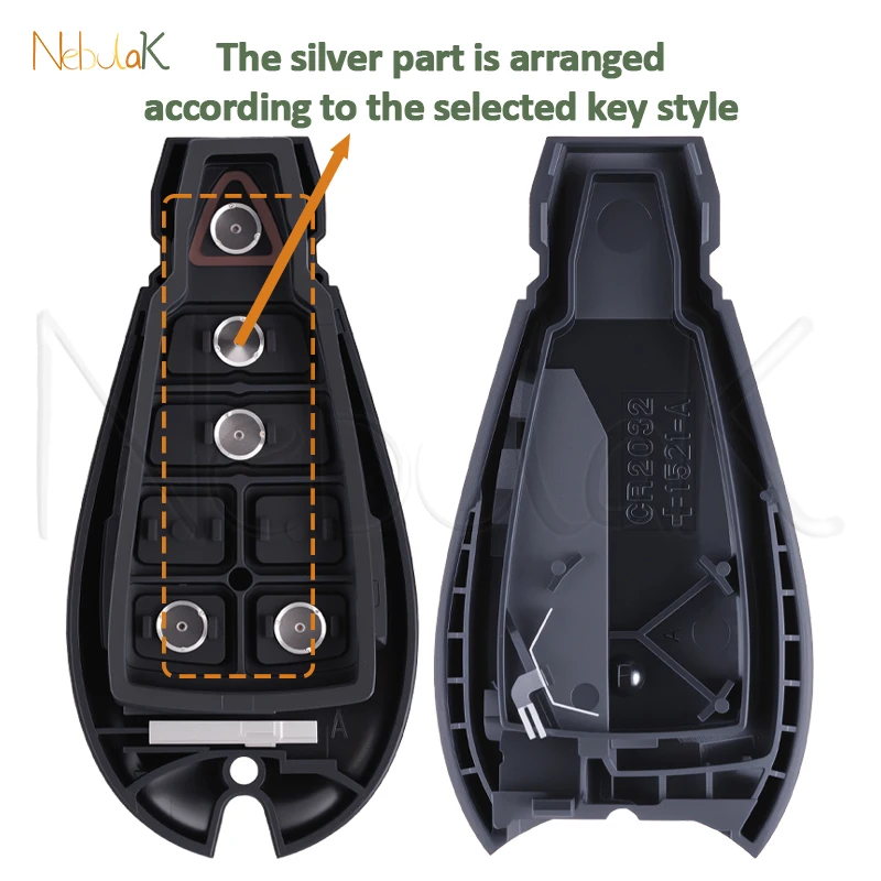 Key Fob Shell For Chrysler 300 Town & Country Jeep Dodge Ram Grand Caravan Cherokee Journey IYZ-C01C M3N5WY783X Remote Housing