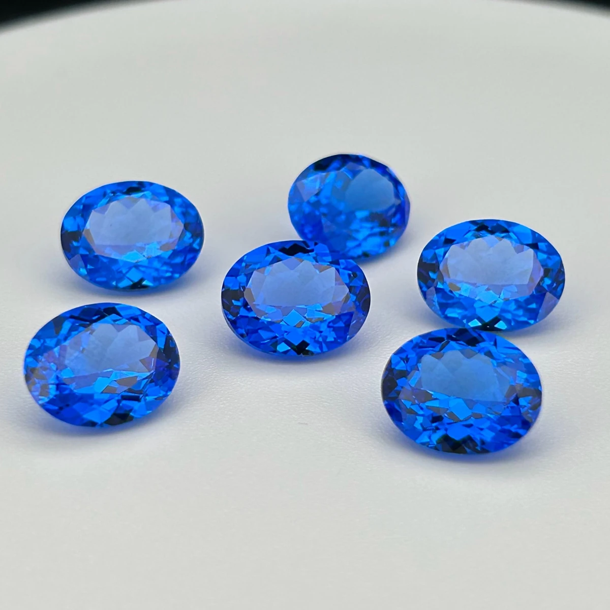 

5x7mm-8x10mm Blue Spinel Gemstone Oval Cut Lab Grown Cobalt Spinel Stones