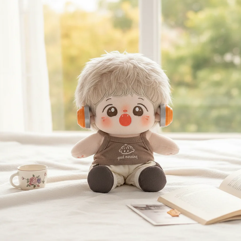 

Lovely Design 20CM Cotton Doll Clothes Cartoon Dress-up Plush Doll Clothes 1set Kawaii Cotton Plush Dolls Skirt Kids Gift