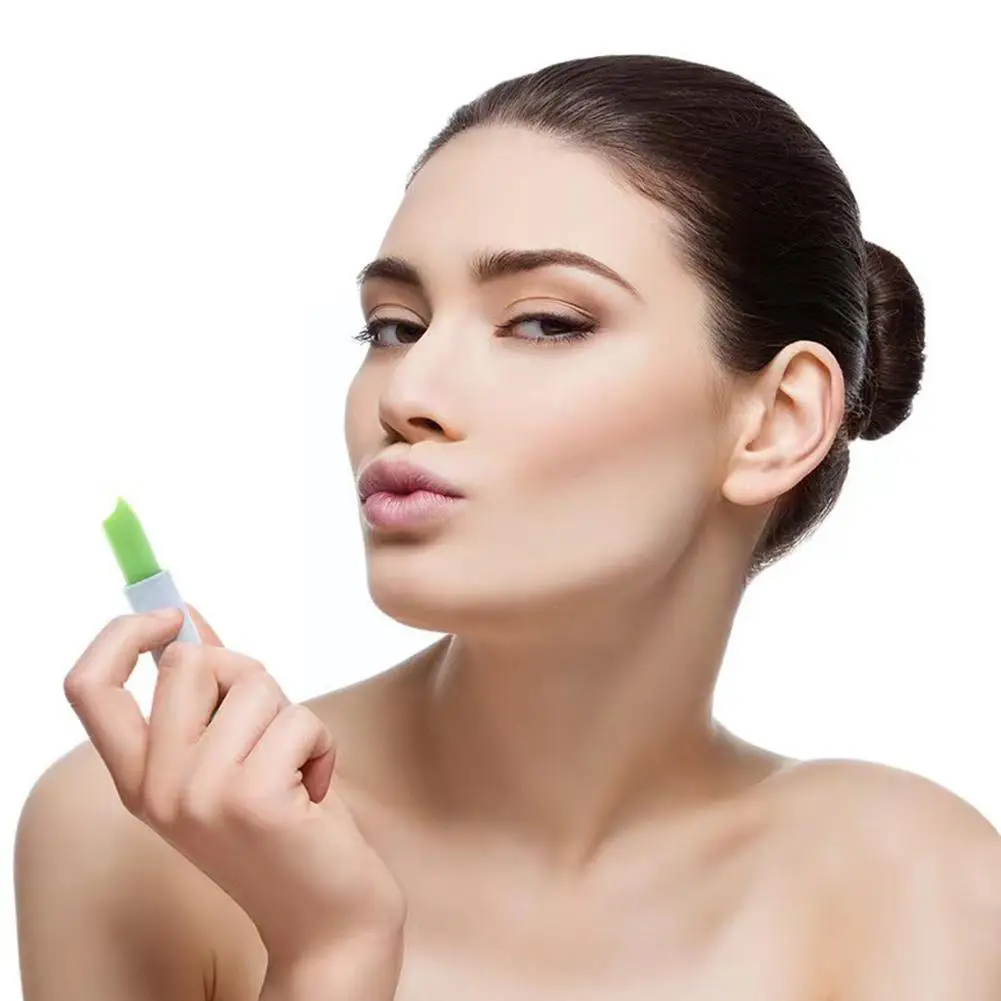 Bálsamo labial de Aloe Vera que cambia de Color, Pintalabios duradero, cuidado impermeable, hidratante, cambio de temperatura, nutritivo, A5C6