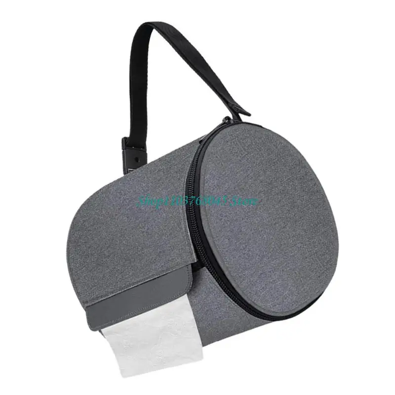 R53F Fully Covered Tissue Roll Protector Hanging Mount Pet Safe Stop Pet Tearing Dust Water Resistant for Indoor Outdoor Use