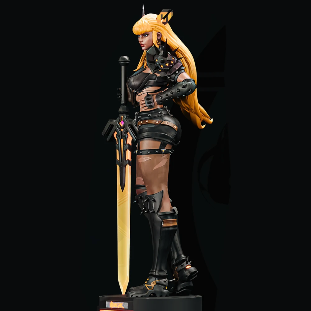Sorcière magique Sexy NSFW, Kit de modèle imprimé en 3D, figurine en résine non assemblée, jouet Miniature, Statue de réduction, Effigy non peint, 1/24