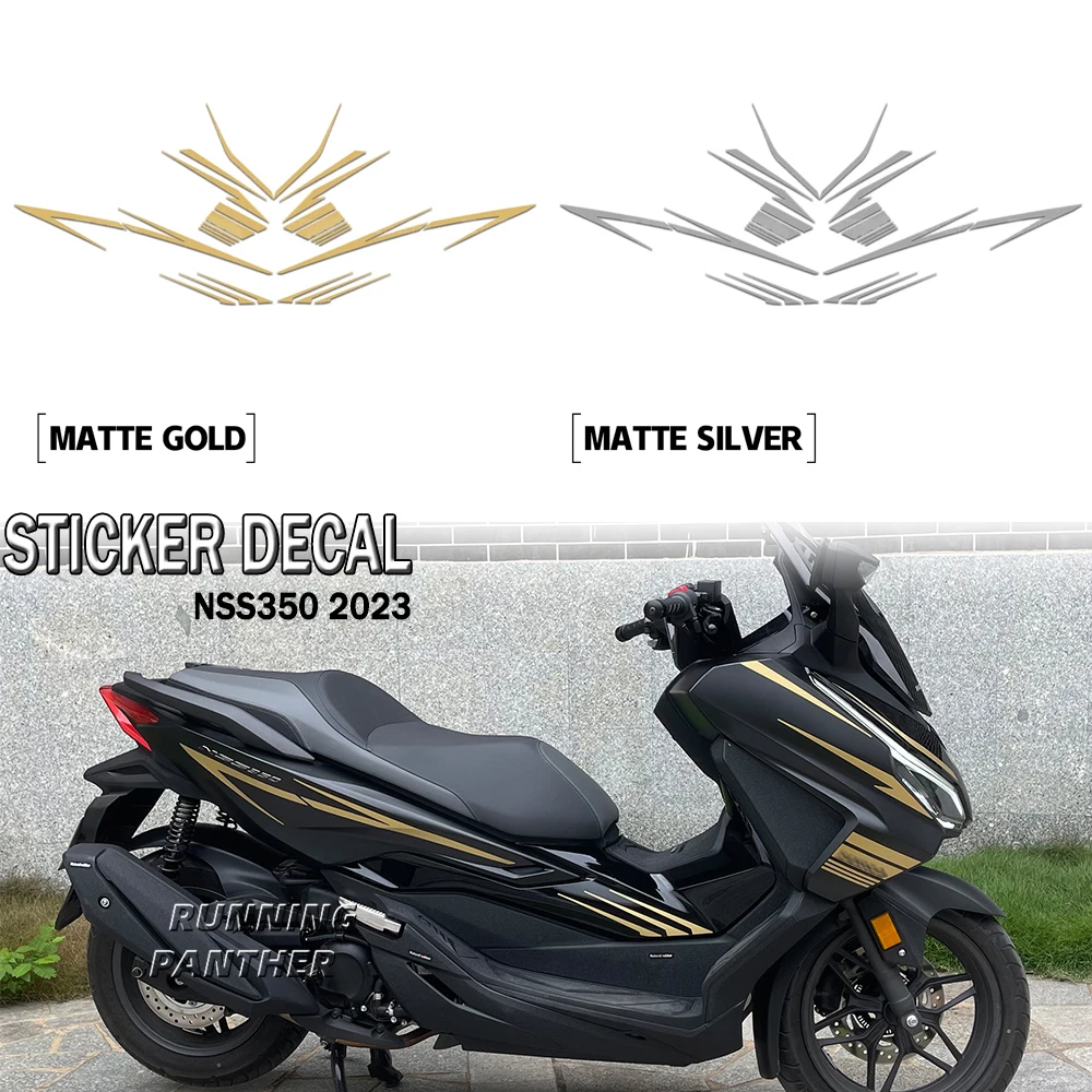 

For Honda NSS 350 NSS350 2023 Motorcycle Body Anti Scratch Resistant Skid Protective Pull Flower Decal Decoration Sticker