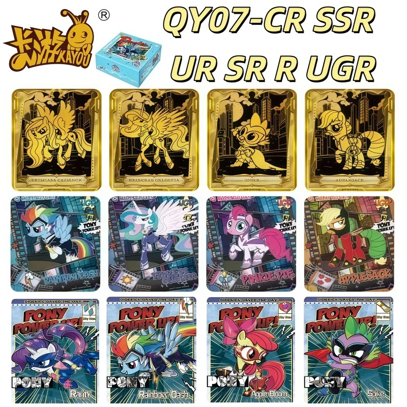 

Kayou Genuine My Little Pony Card Sparkling Friendship Is Eternal Fun Shadow Bag Rare CR UR UGR SSR Single Card Set Toy Gifts