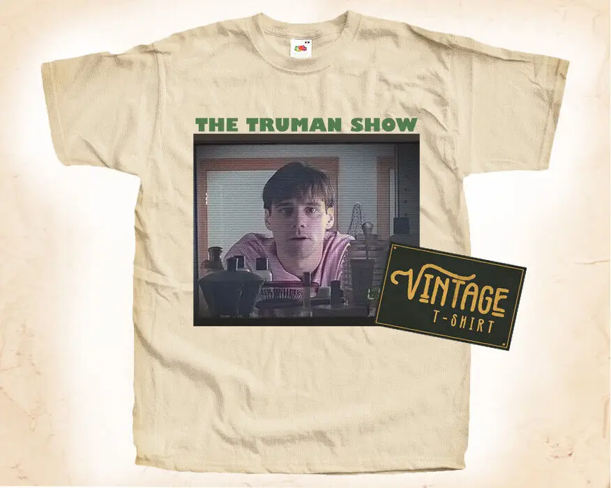 

The Truman Show T SHIRT Tee Poster Vintage Natural