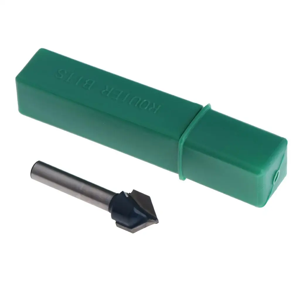 Precision V Groove Router Bit 48mm Steel Radius Round over Router Bit for Acrylic PVC Engraving