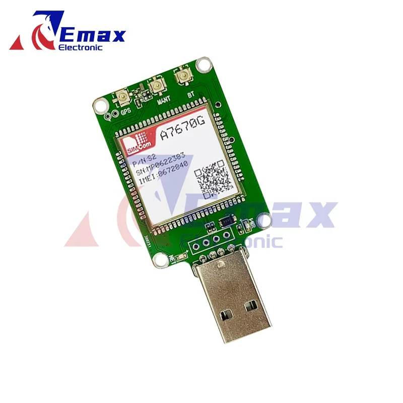 SIMcom A7670G LTE CAT1 ドングル A7670G-LABE 1 個 グローバルバンドはサポートされていません GPS