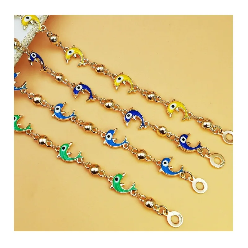 

Bobo Simian Style Dolphin Little Whale Bracelet Simple and Fashionable Handmade Pure Handmade Spring New Ocean Wind Chain