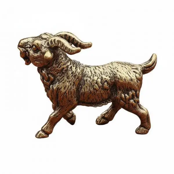 Chinese Zodiac Brass Figurine Set Traditional Astrology Animal Decor for Desk Shelf Gift