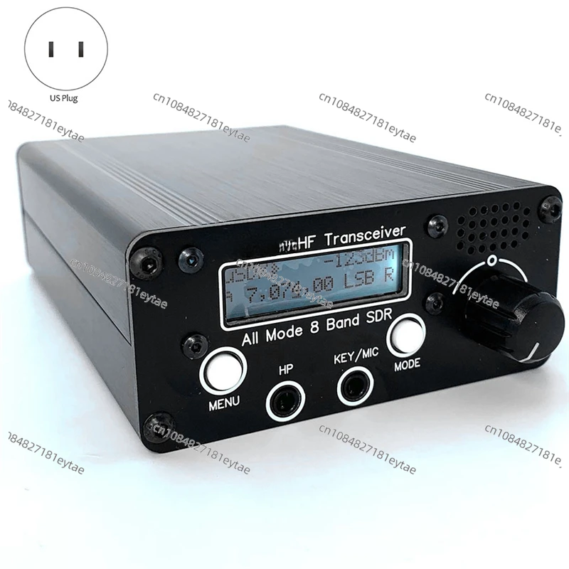 3-5W USDX+ SDR Transceiver All Mode 8 Band HF Ham Radio QRP CW Transceiver 80M/60M/40M/30M/20M/17M/15M/10M US Plug