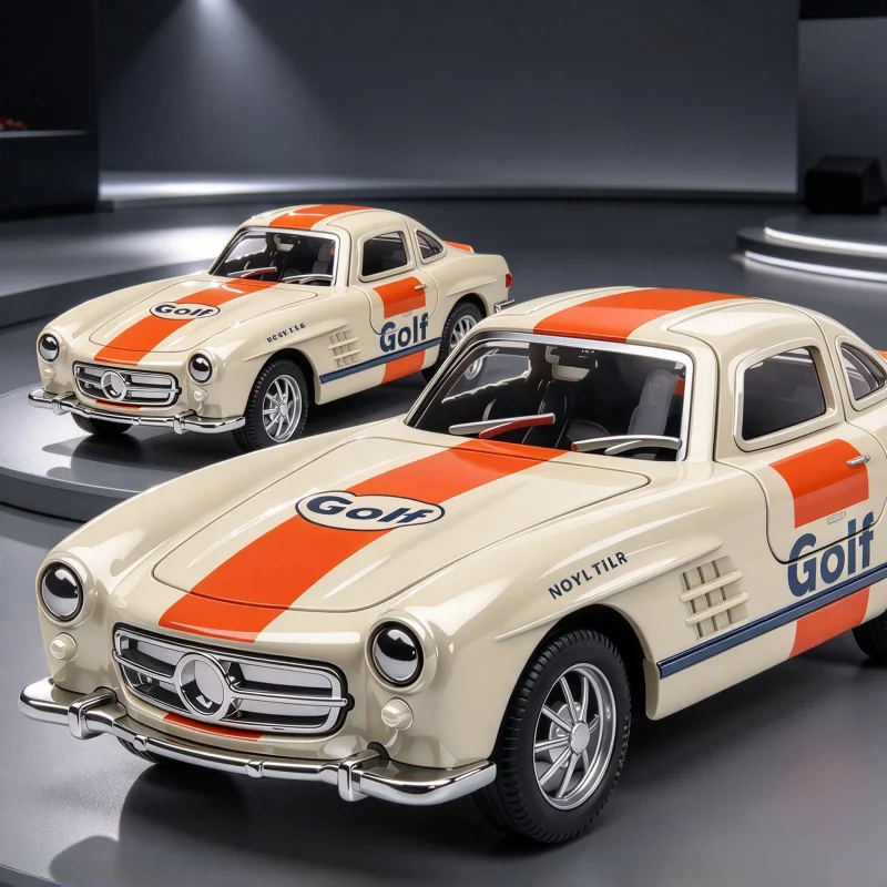 1/36 retro alloy classic sports car model, metal body, rubber tires, display and decoration. view 6