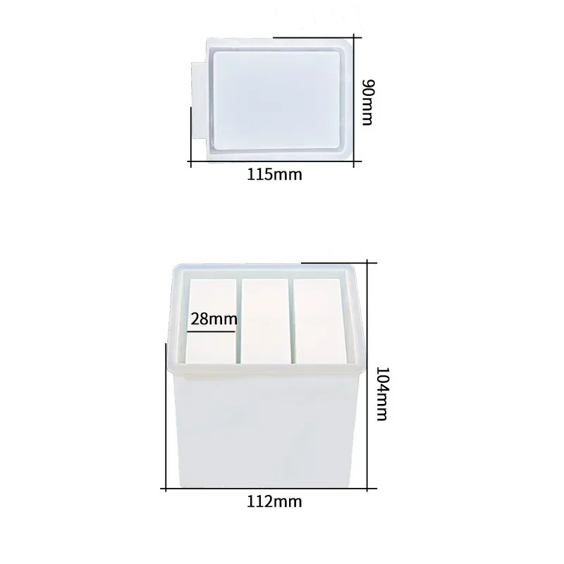 Epoxy Silicone Box, Storage Box, Jewelry and Accessory Storage Epoxy Resin Casting Molds