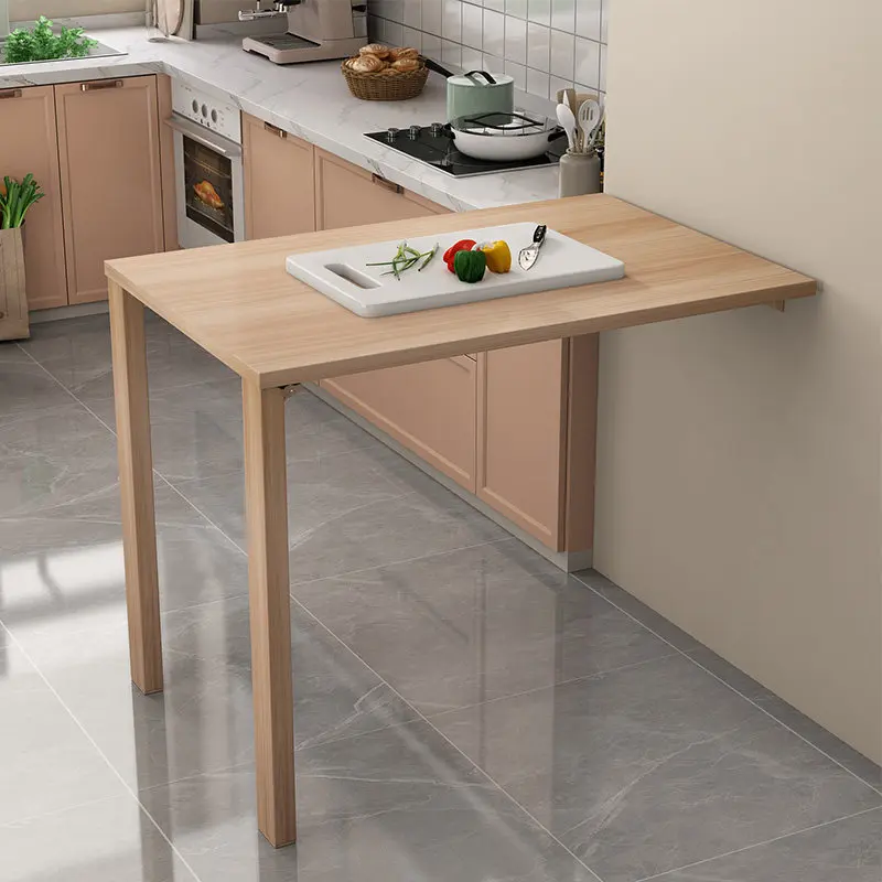Fold Down Wall Desk for Apartment Space Saving Floating Table Office Concealed Study Table Minimalist Wall Mounted Kitchen Desk