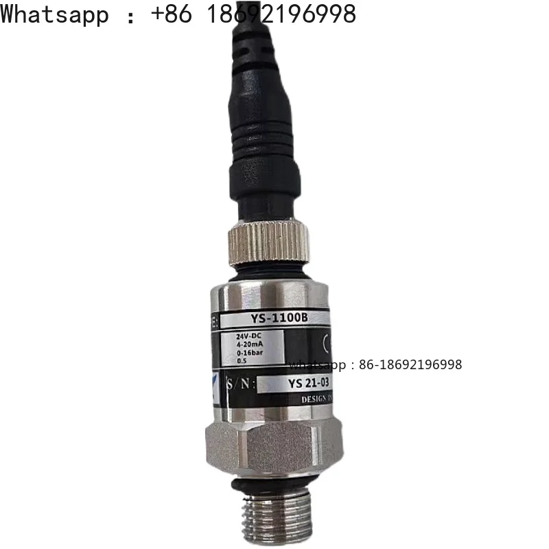 

"Stainless Steel Pressure Transducer - 24VDC Powered 4-20mA Output Industrial Sensor (YS-PT Series)"