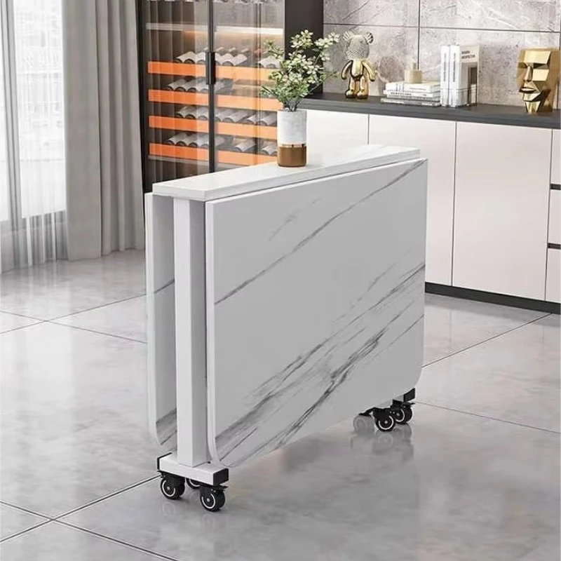 

Multifunctional long-haired small apartment free installation folding table