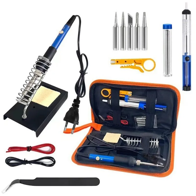 IALJ-For Home Repair Electric Soldering Iron Kit-60W Adjustable Temperature EU Plug Included
