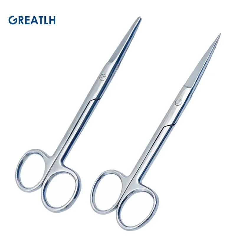 1pcs Orthopedic Surgical Scissors Straight Scissors Stainless Steel Orthopedic Veterinary Instrument Round/Point Head pet