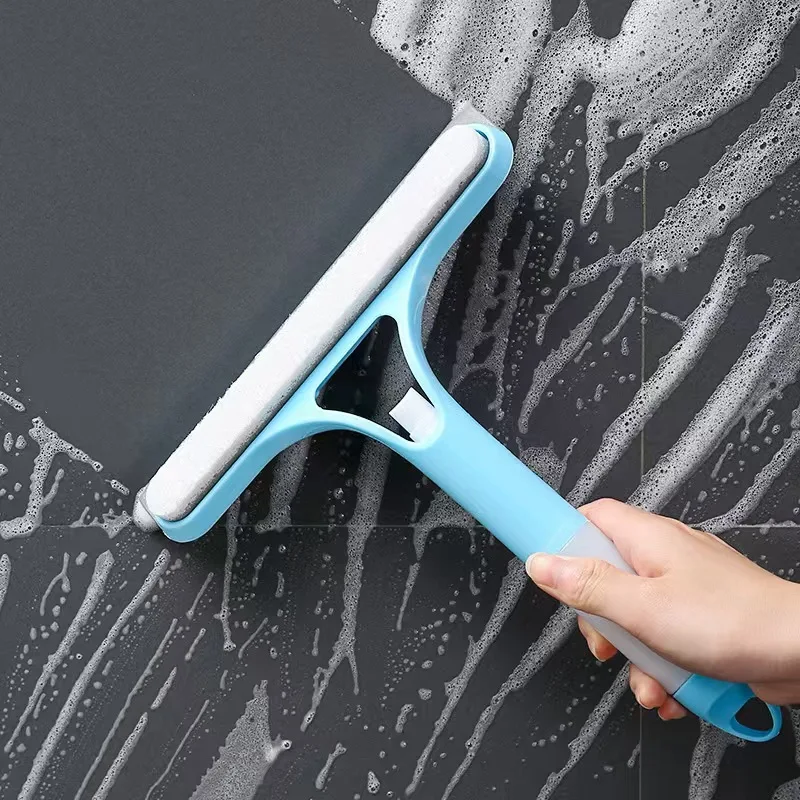 Spray Cleaning Tools Household Window Double-sided Clean Brush Car Glass Scraper Bathroom Mirror Wiper Soap Dispenser