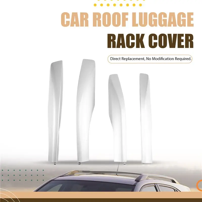 4Pcs Roof Rail End Cap Cover For Lexus RX350 RX330 RX300 2009-2015 Car Roof Luggage Rack