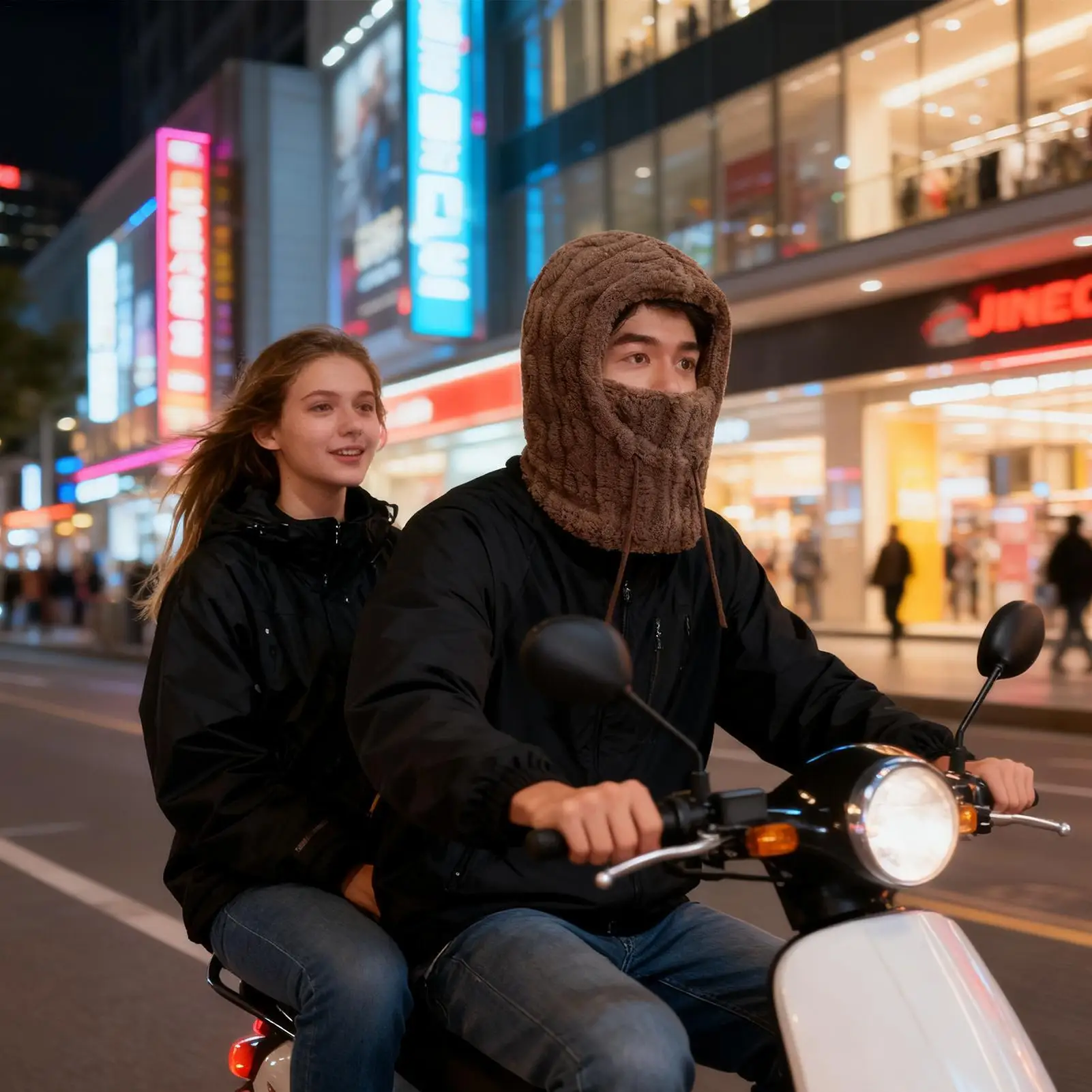 

Winter Hat Windproof Adjustable Waterproof Thermal Winter Head Hood Neck Face Cover For Men Women Adults Outdoor Riding Cycling