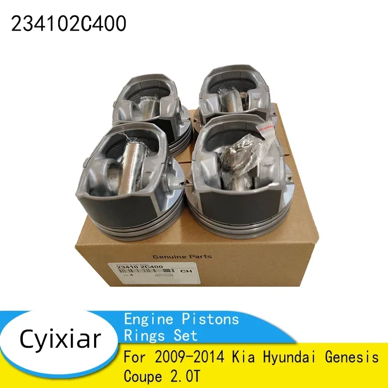 

Engine Pistons Rings Set For 2009-2014 Kia Hyundai Genesis Coupe 2.0T 23410-2C400 234102C400 Auto Engine parts